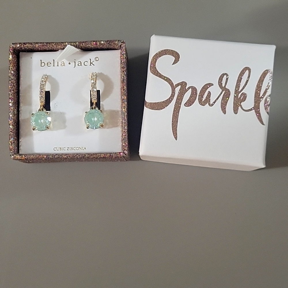 Bella Jack Sparkle earrings, 1" long, new without tags - Picture 2 of 2